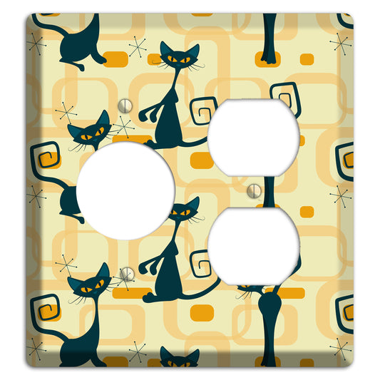 Navy Kitties Receptacle / Duplex Wallplate