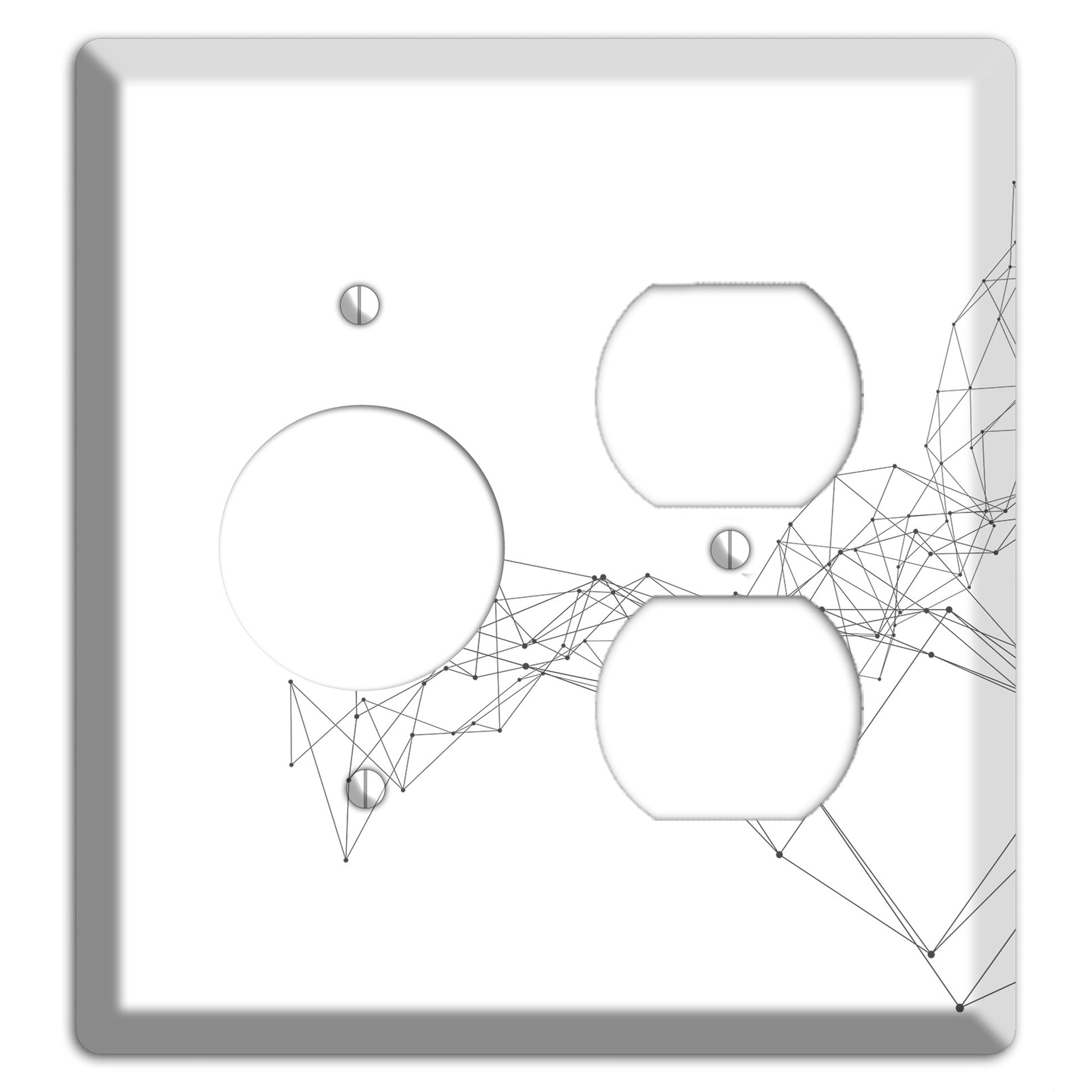 Ink Brushstrokes 7 Receptacle / Duplex Wallplate