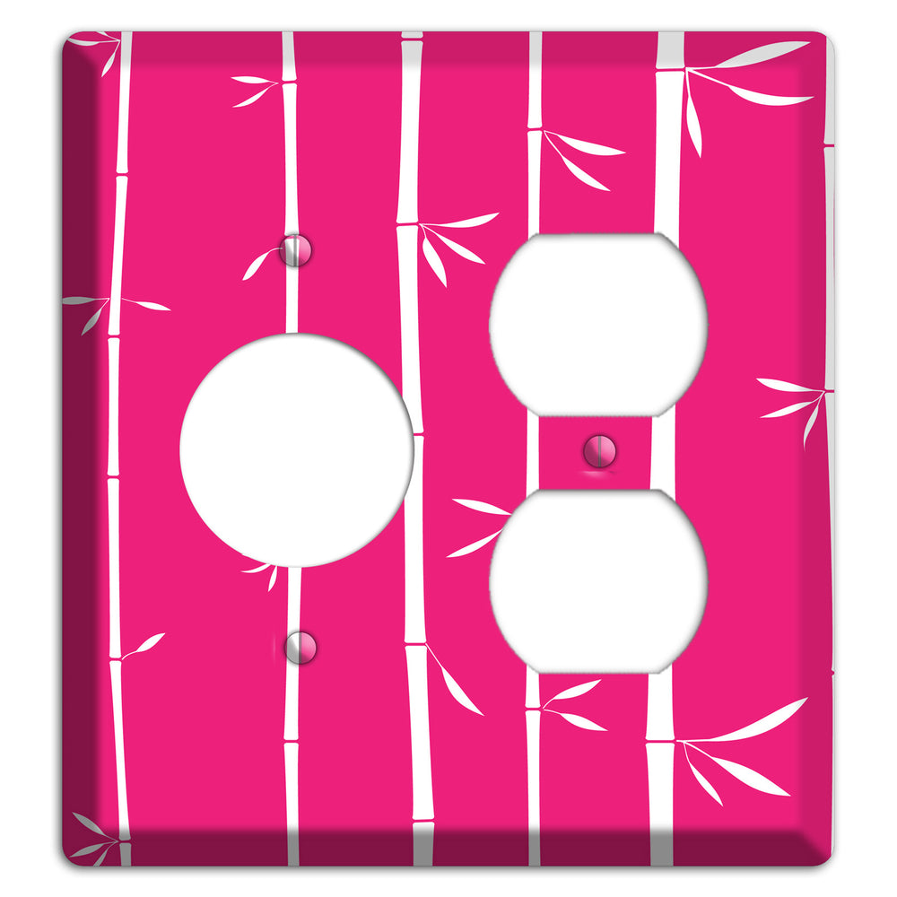 Pink Bamboo Receptacle / Duplex Wallplate