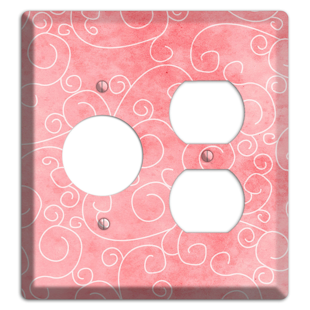 Azalea Soft Coral Receptacle / Duplex Wallplate