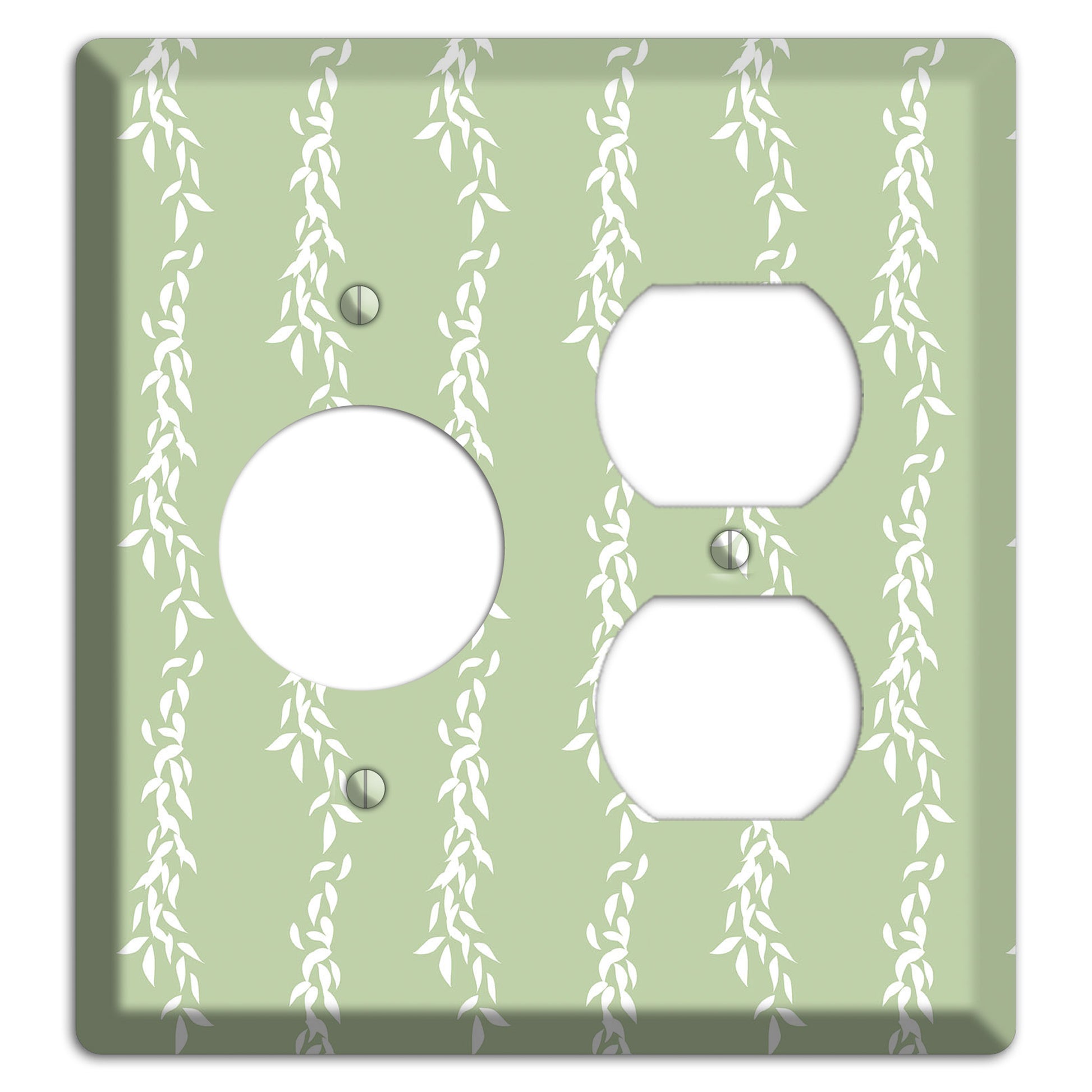 Leaves Style Z Receptacle / Duplex Wallplate