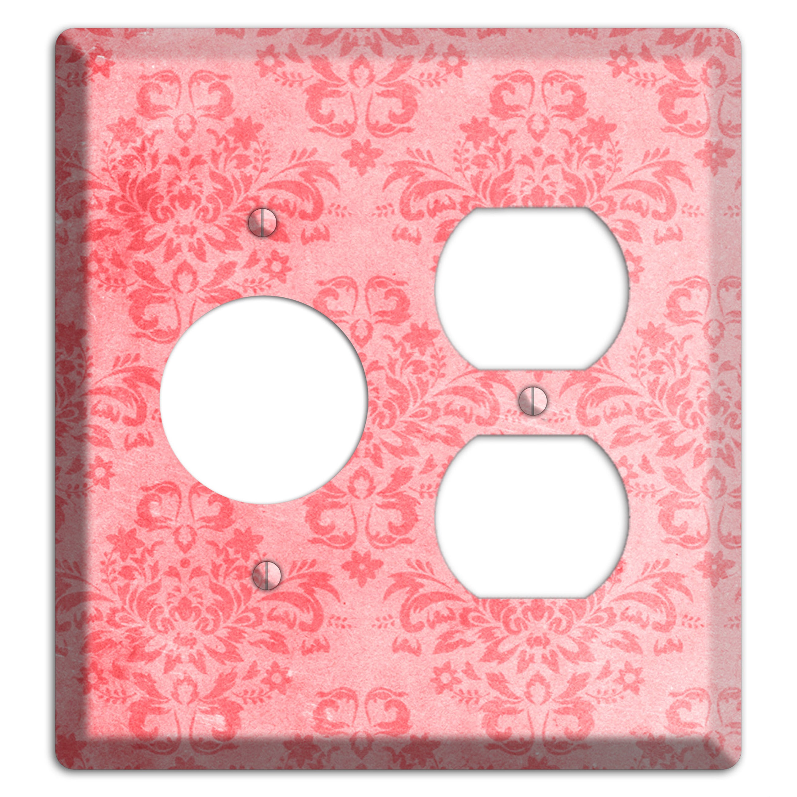 Rose Bud Soft Coral Receptacle / Duplex Wallplate