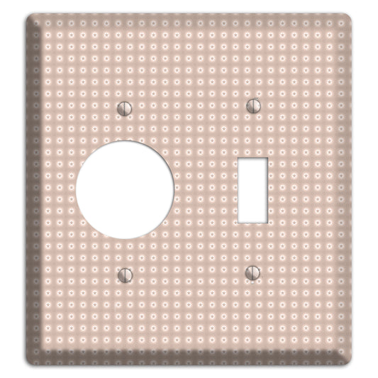 Beige with Circled Stars Receptacle / Toggle Wallplate