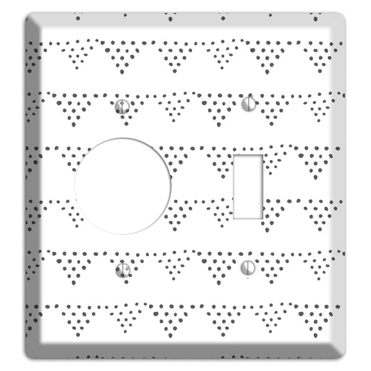 Abstract 16 Receptacle / Toggle Wallplate