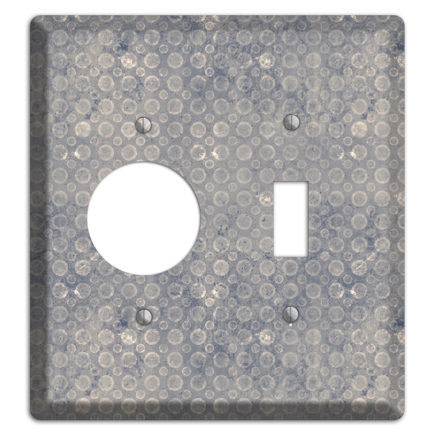 Grey Circles Receptacle / Toggle Wallplate
