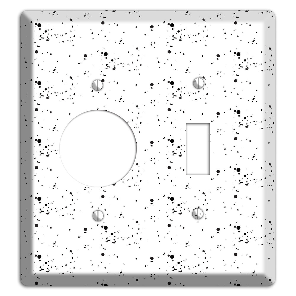 Ink Drops 8 Receptacle / Toggle Wallplate