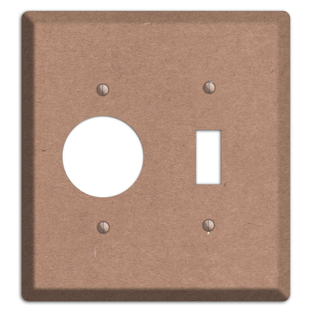 Pale Taupe Kraft Receptacle / Toggle Wallplate