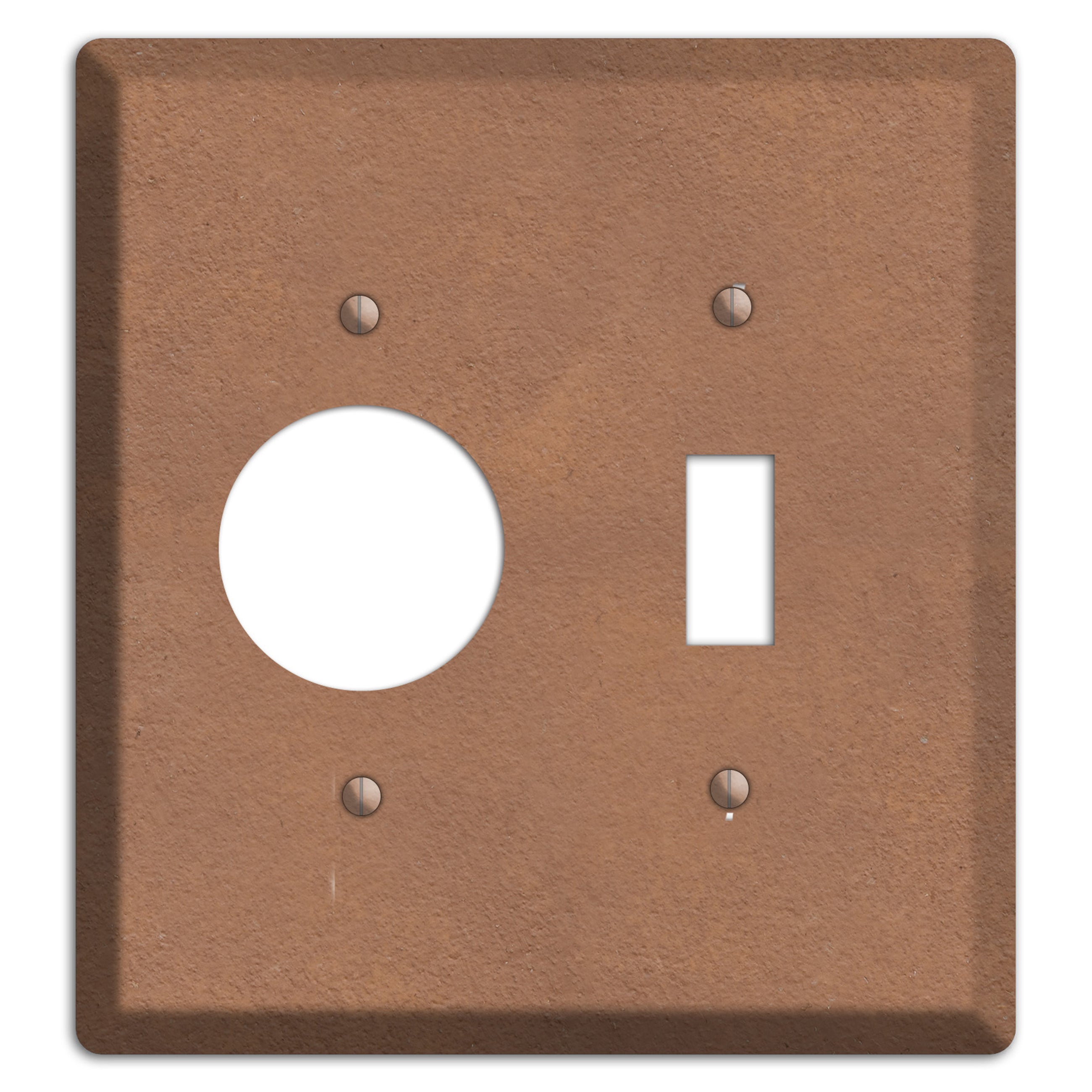 Stucoo Brown Receptacle / Toggle Wallplate
