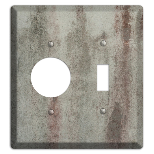 Old Concrete 15 Receptacle / Toggle Wallplate