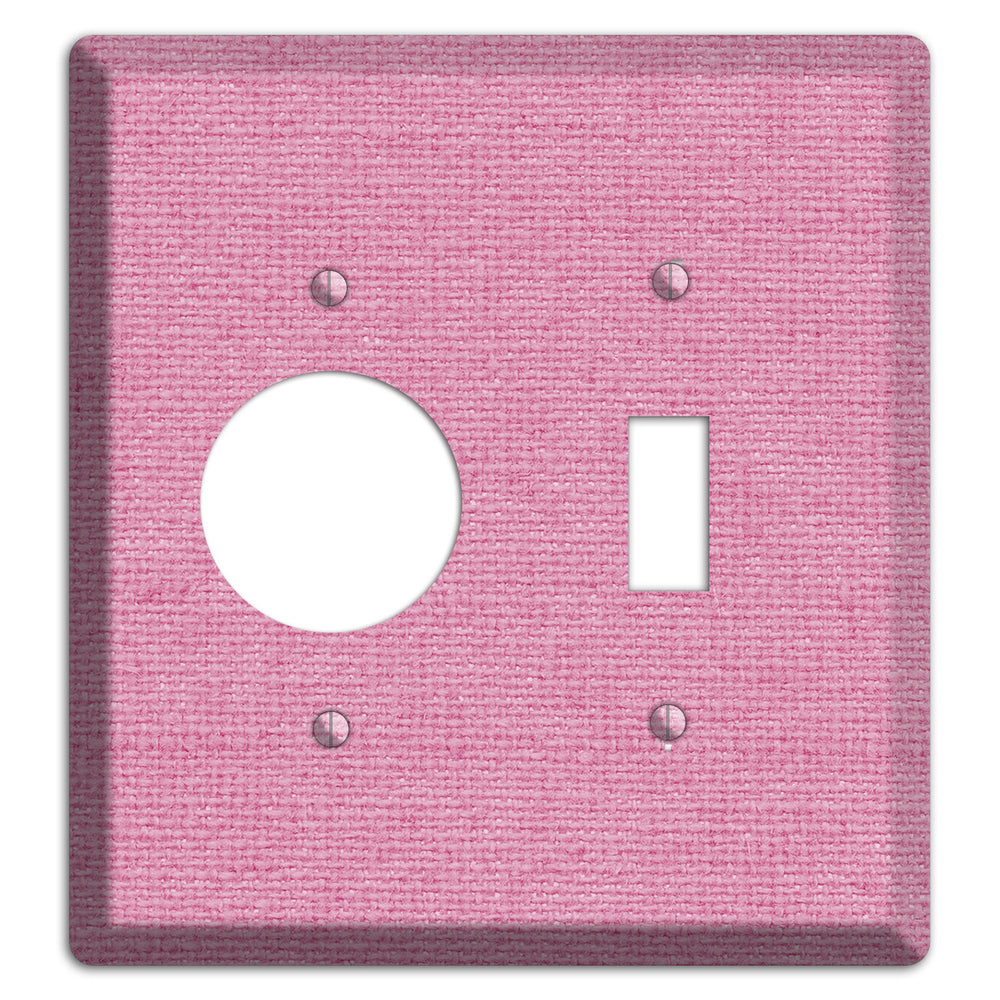 Gamboge Pink Texture Receptacle / Toggle Wallplate