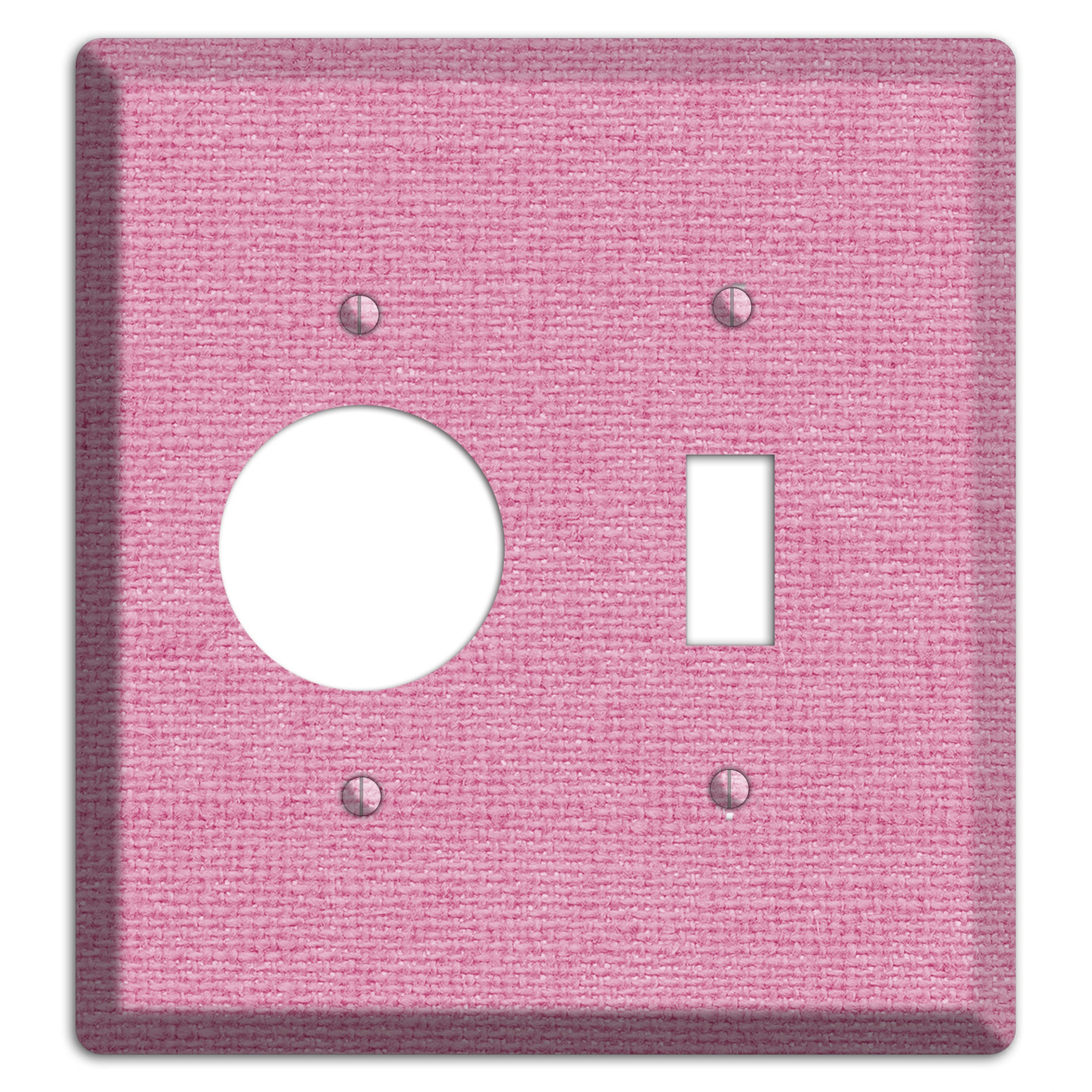 Gamboge Pink Texture Receptacle / Toggle Wallplate