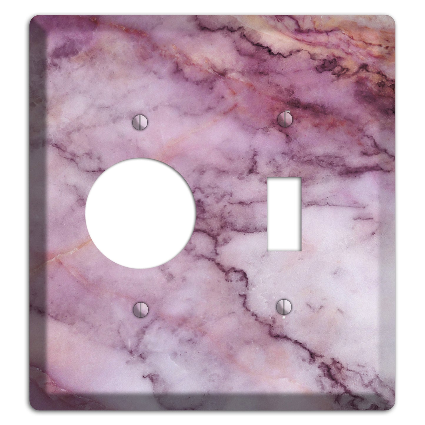 Lily Marble Receptacle / Toggle Wallplate