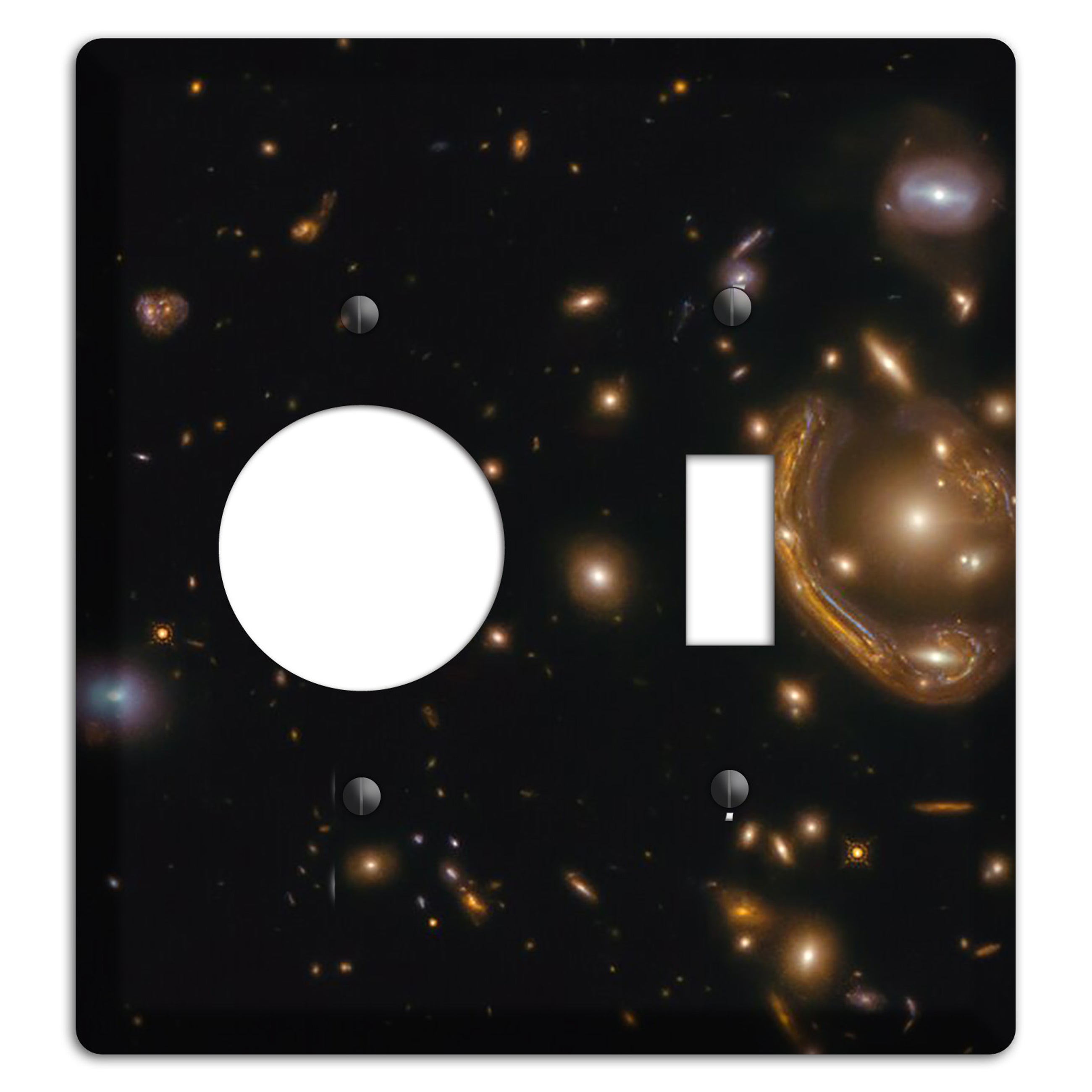 Rings of Relativity Receptacle / Toggle Wallplate