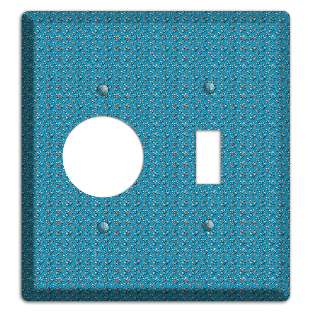 Blue Bubbles Receptacle / Toggle Wallplate
