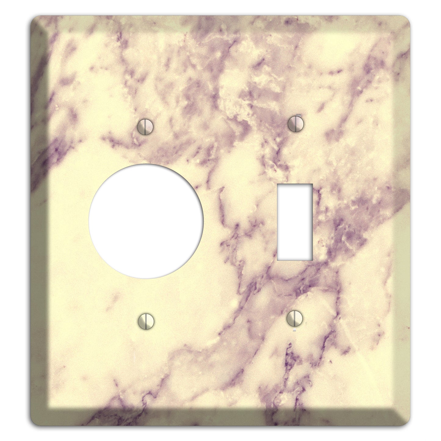 Champagne Marble Receptacle / Toggle Wallplate