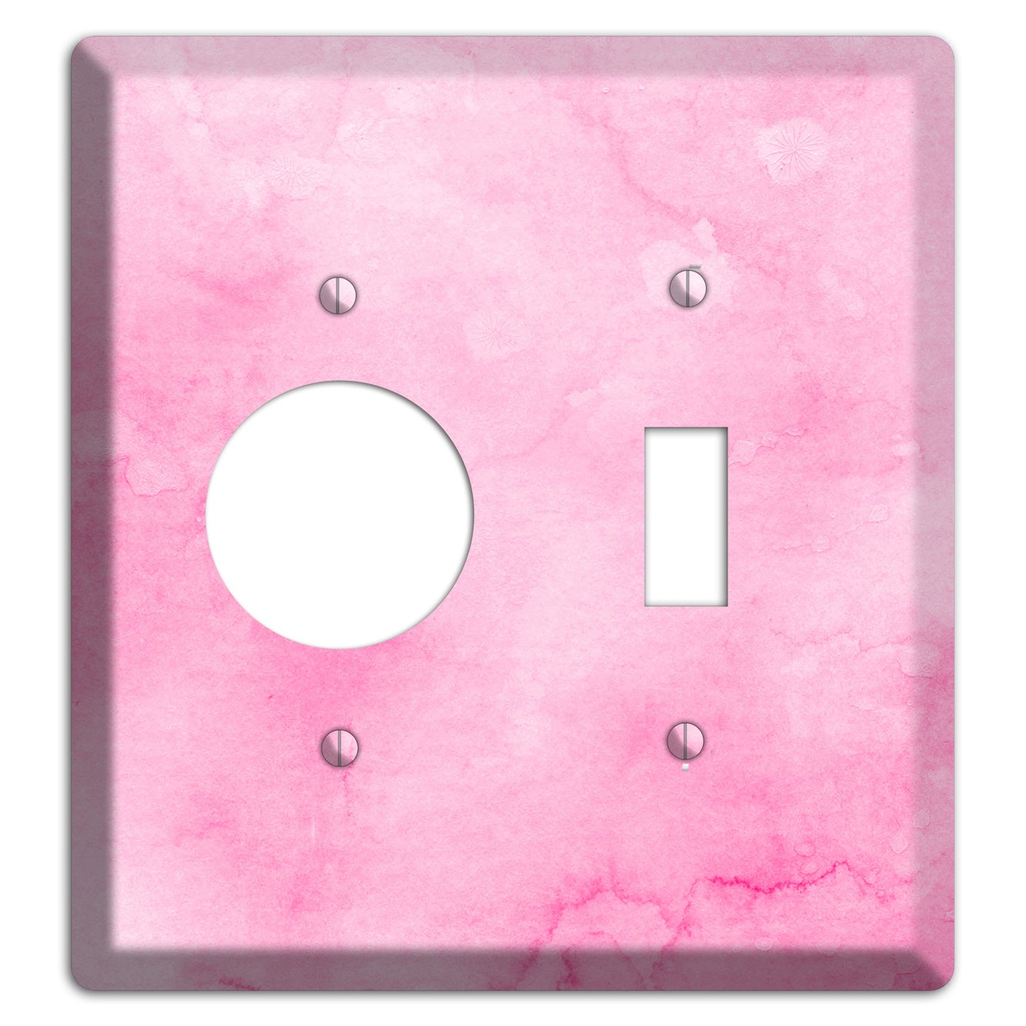 Cinderella Pink Texture Receptacle / Toggle Wallplate