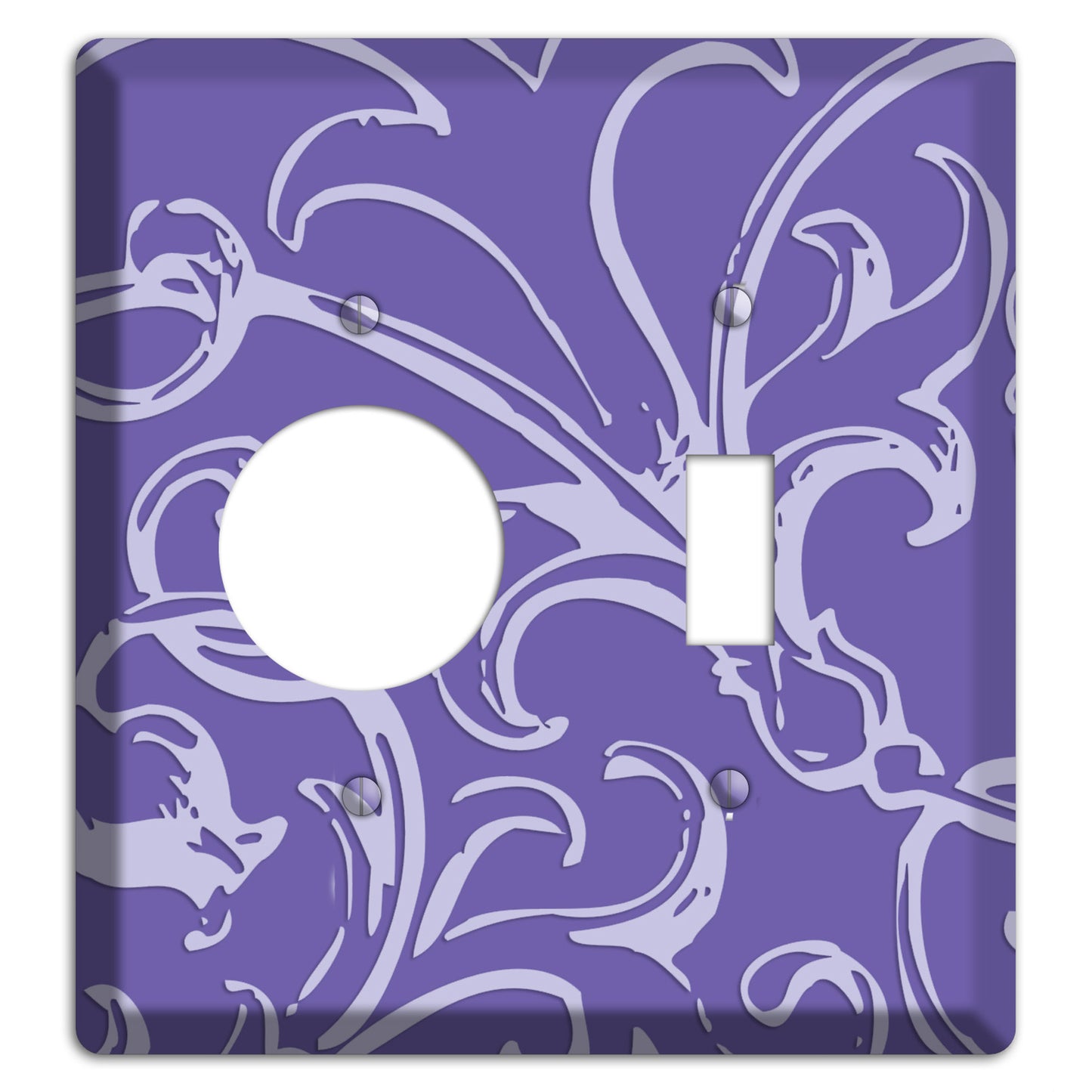 Victorian Light Purple Receptacle / Toggle Wallplate