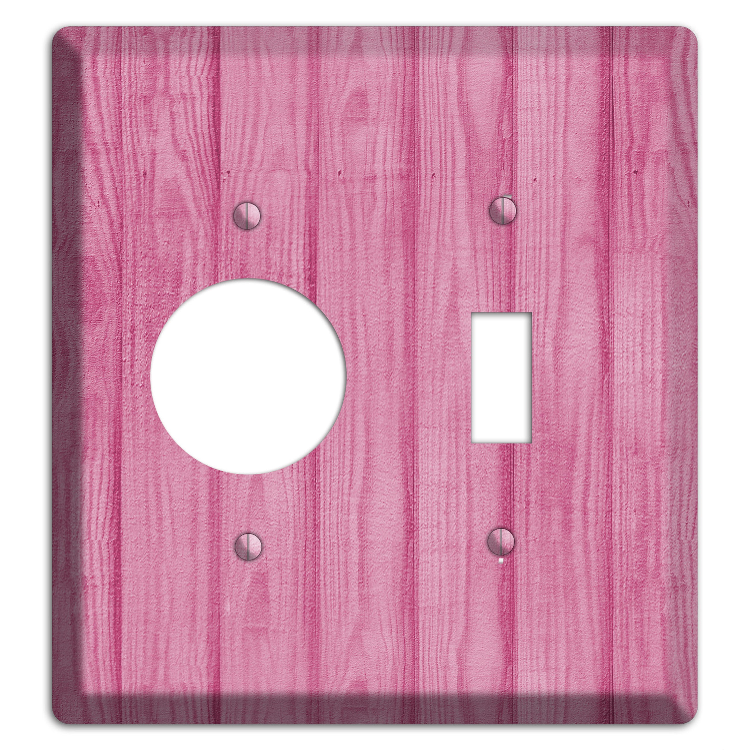 Can Can Pink Texture Receptacle / Toggle Wallplate
