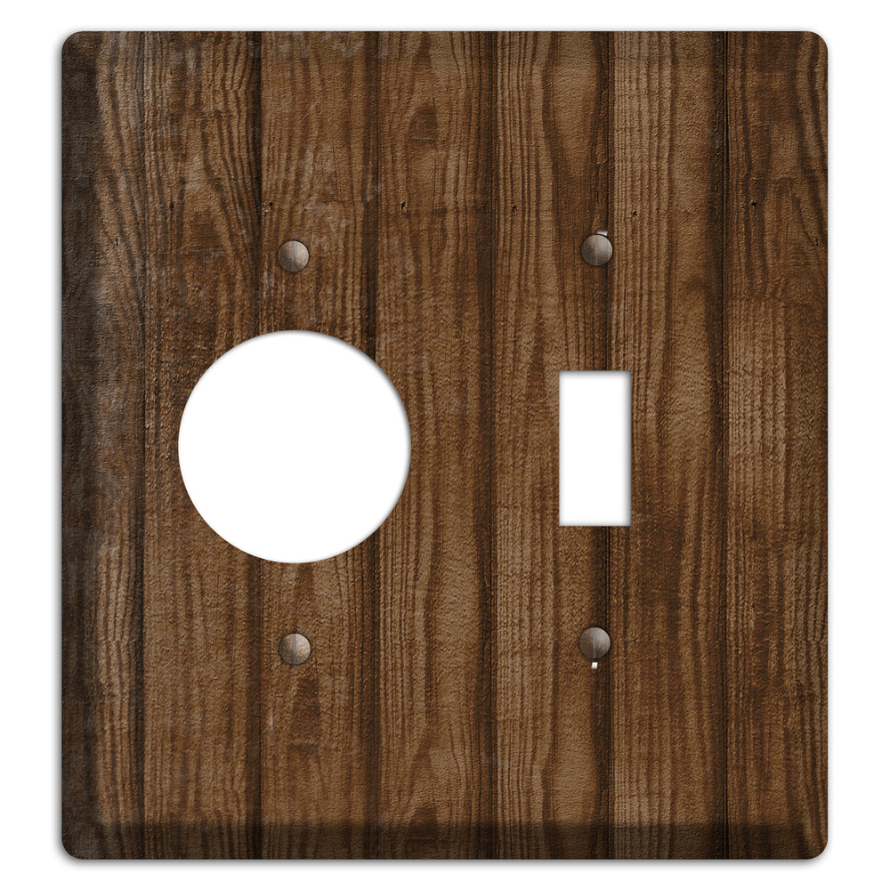 Spice Weathered Wood Receptacle / Toggle Wallplate