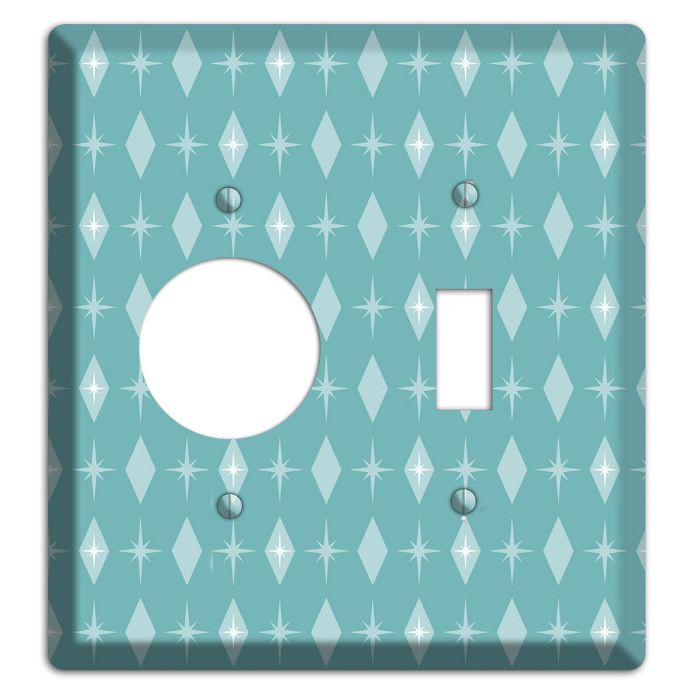 Blue Diamon Receptacle / Toggle Wallplate