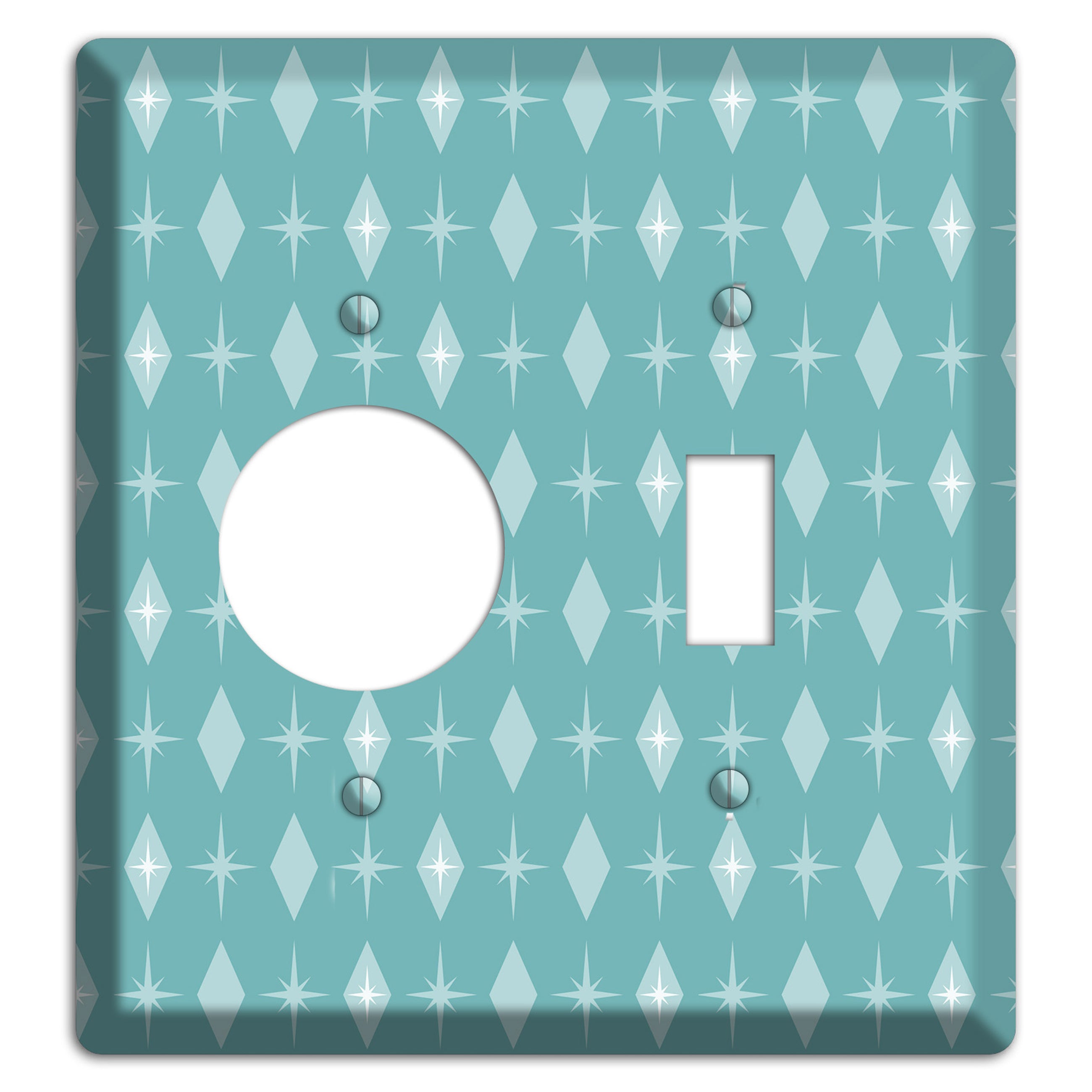 Blue Diamon Receptacle / Toggle Wallplate