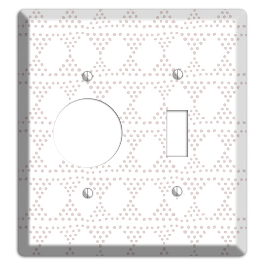 Abstract 15 Receptacle / Toggle Wallplate