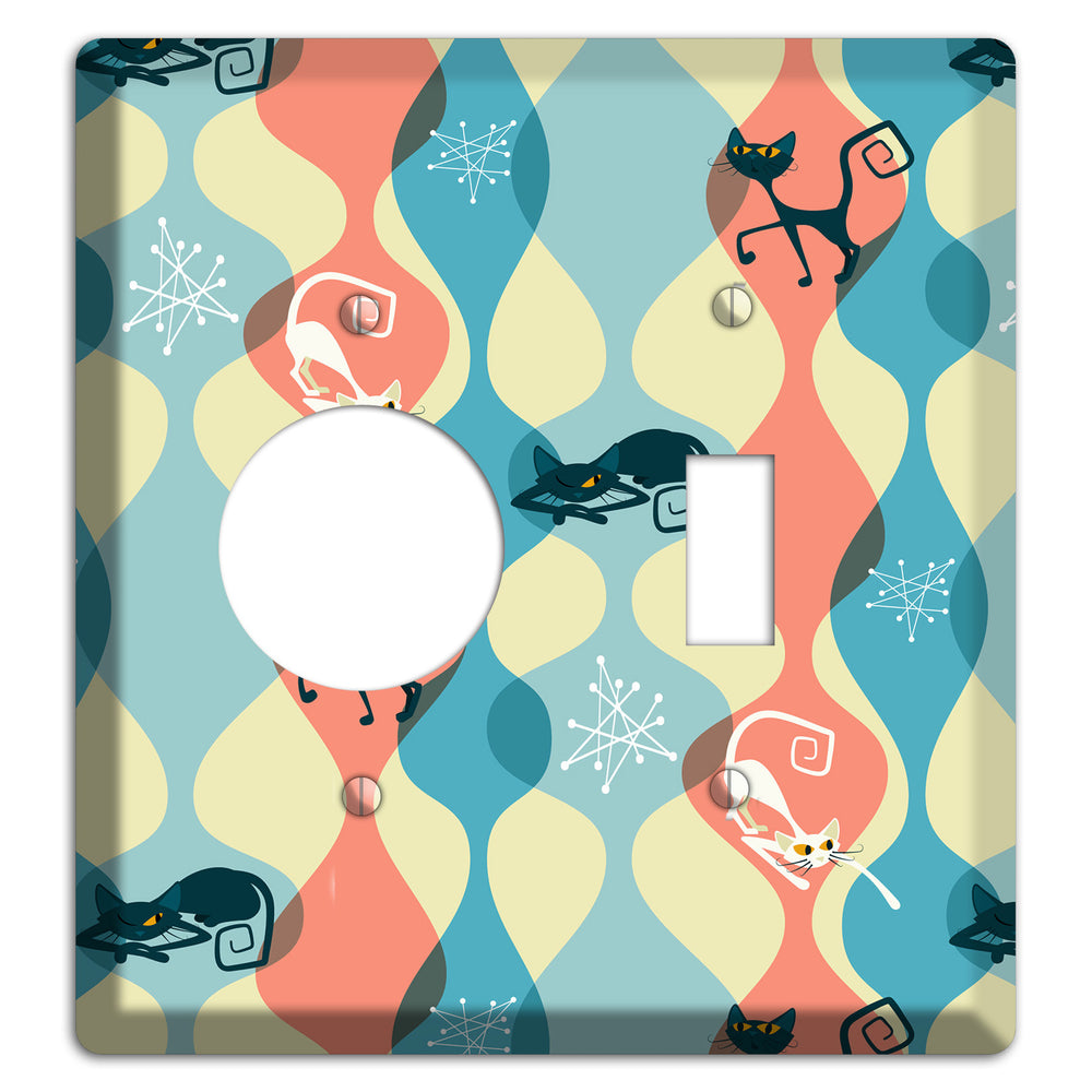 Atomic Kitty Receptacle / Toggle Wallplate