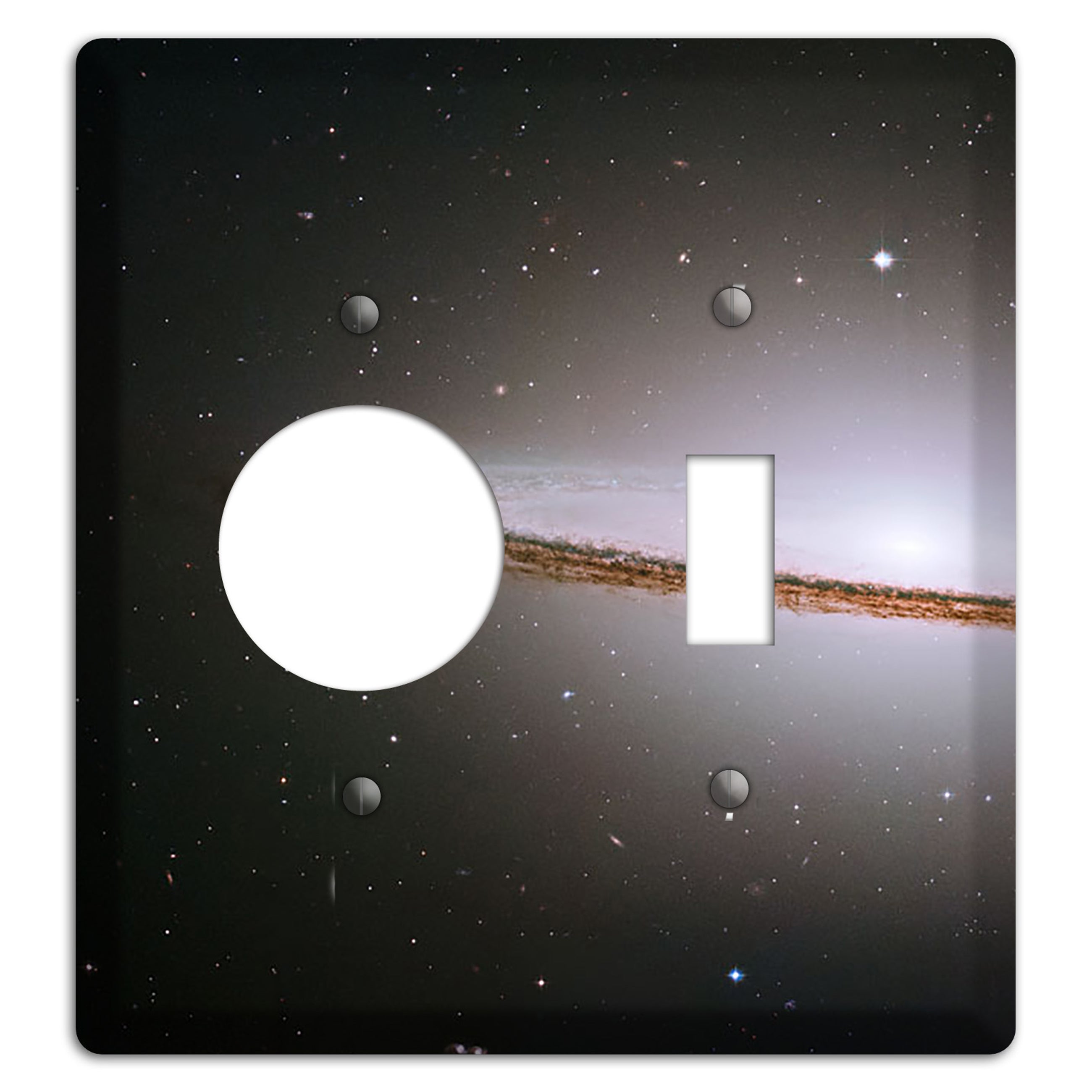 Sombrero Galaxy Receptacle / Toggle Wallplate
