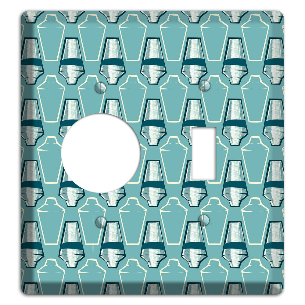 Cocktail Shakers Receptacle / Toggle Wallplate