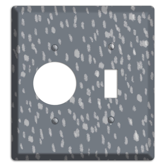 Gray and White Speckle Receptacle / Toggle Wallplate