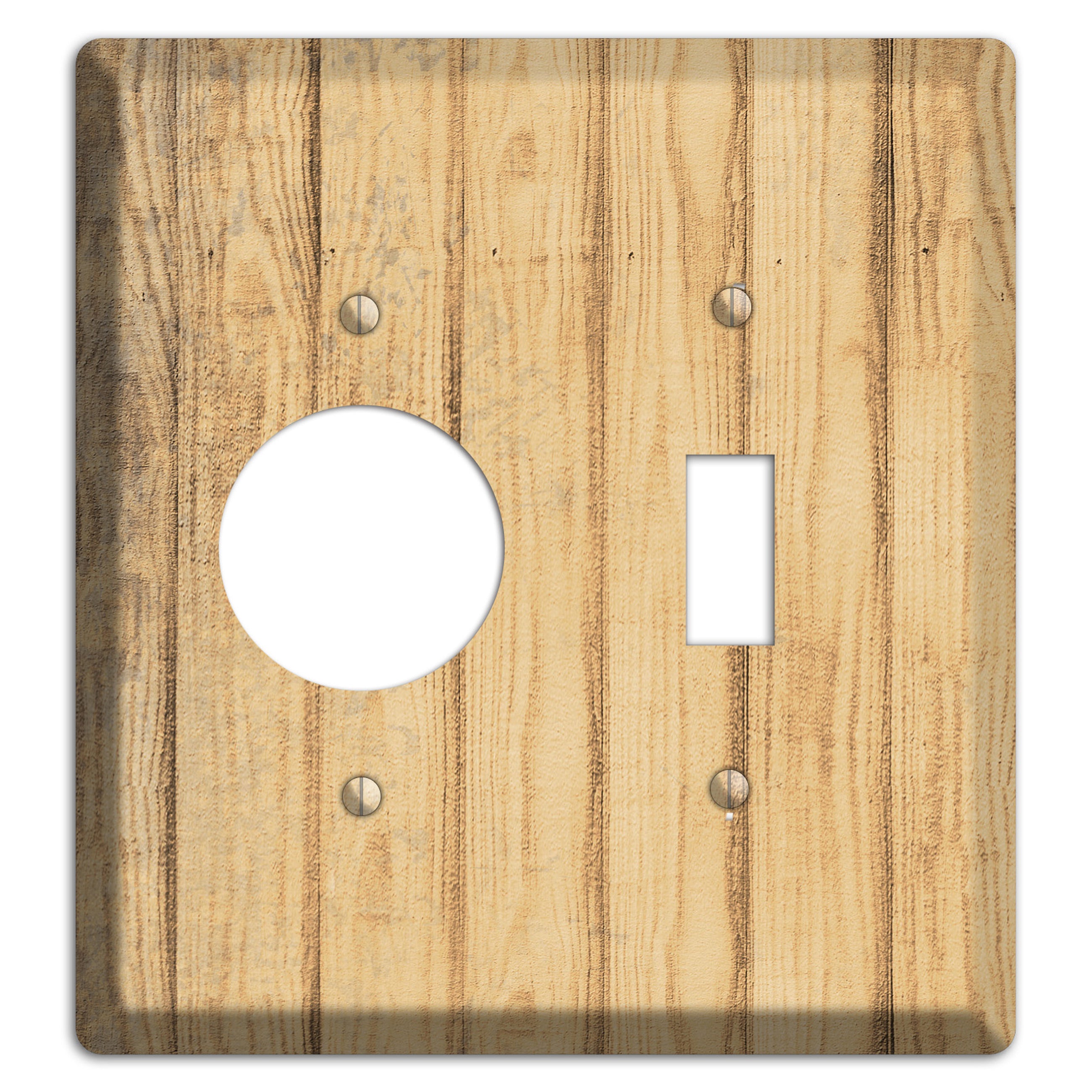 Twine Weathered Wood Receptacle / Toggle Wallplate