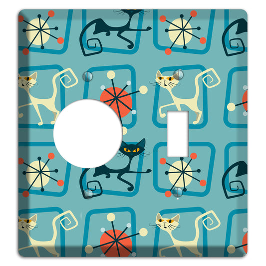 Relaxing Kitties Receptacle / Toggle Wallplate