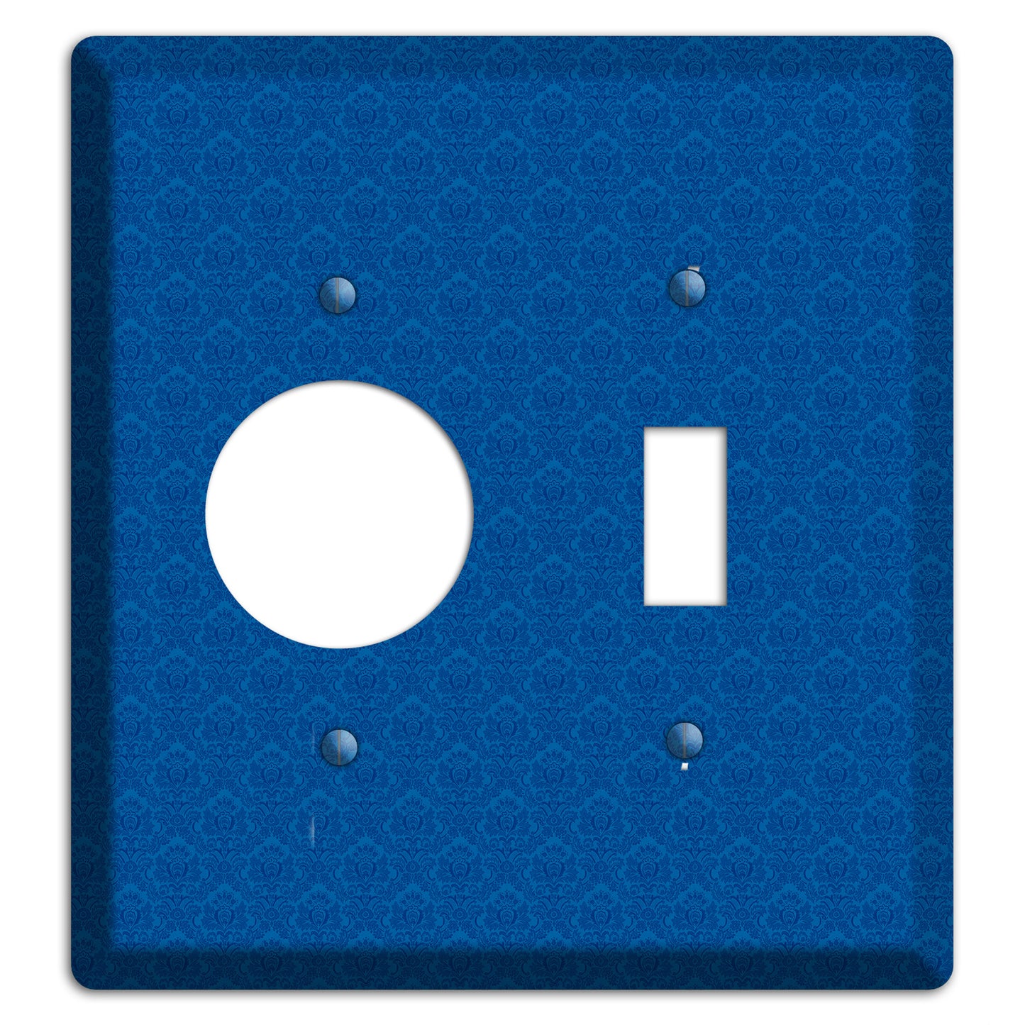 Blue Cartouche Receptacle / Toggle Wallplate