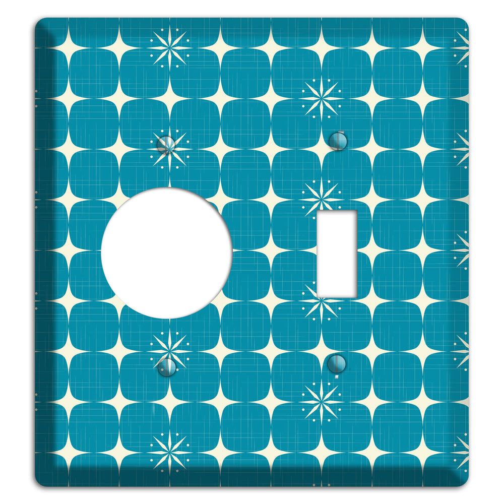 Blue Atomic Receptacle / Toggle Wallplate