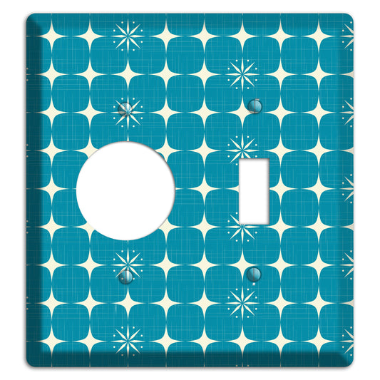 Blue Atomic Receptacle / Toggle Wallplate