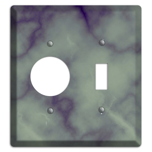 Mid Gray Marble Receptacle / Toggle Wallplate