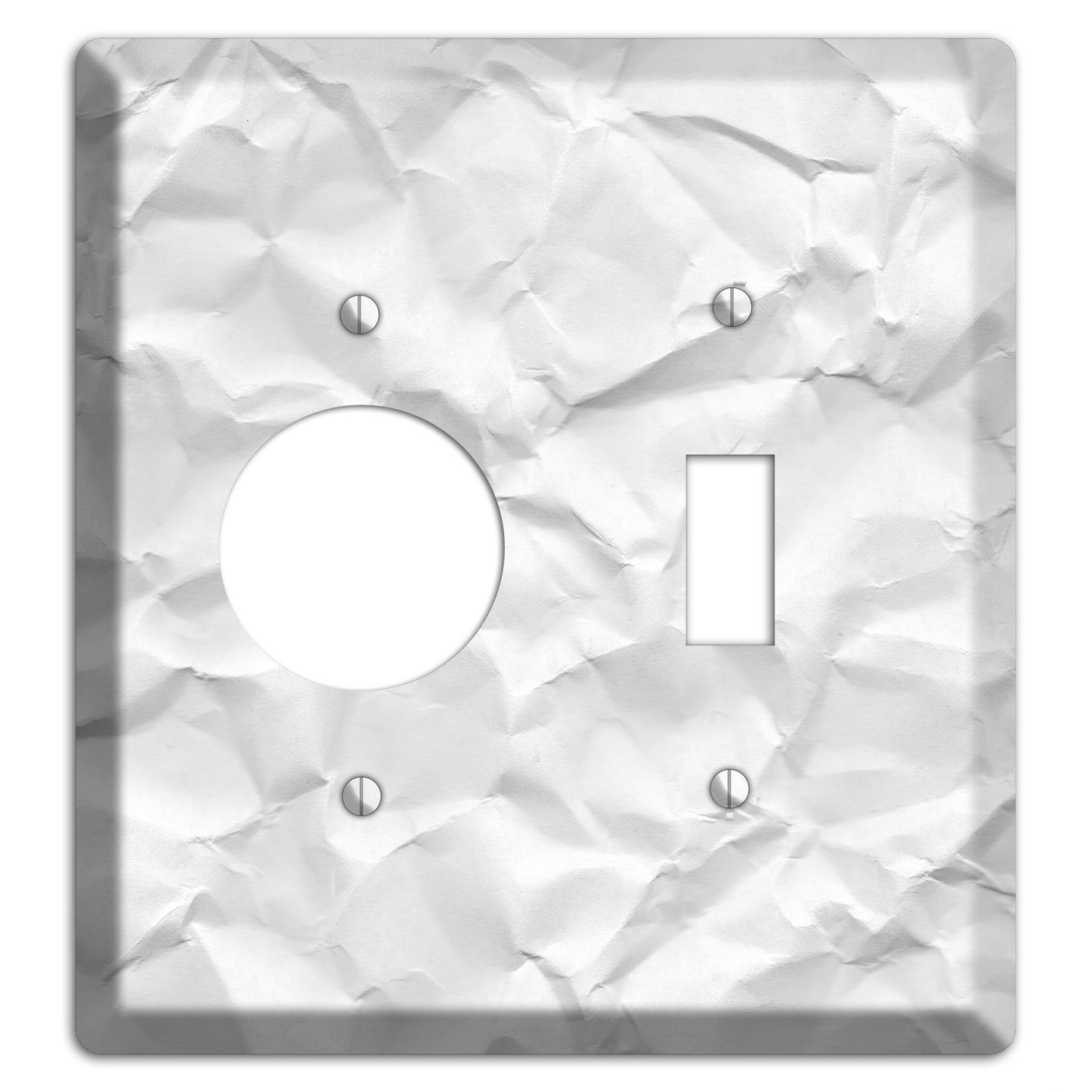 Alto Crinkled Paper Receptacle / Toggle Wallplate