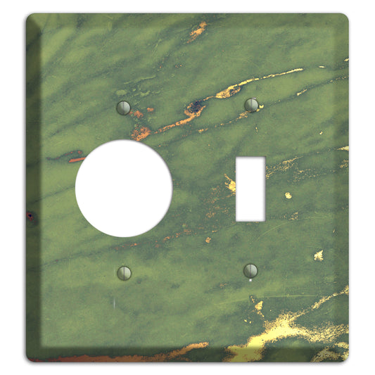 Limed Ash Marble Receptacle / Toggle Wallplate