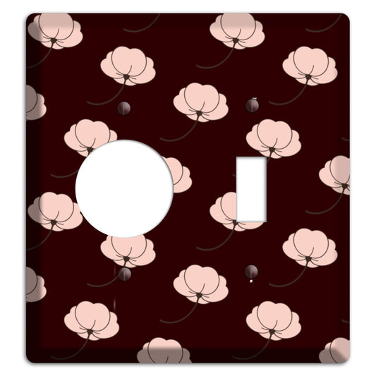 Asian Blossoms Receptacle / Toggle Wallplate