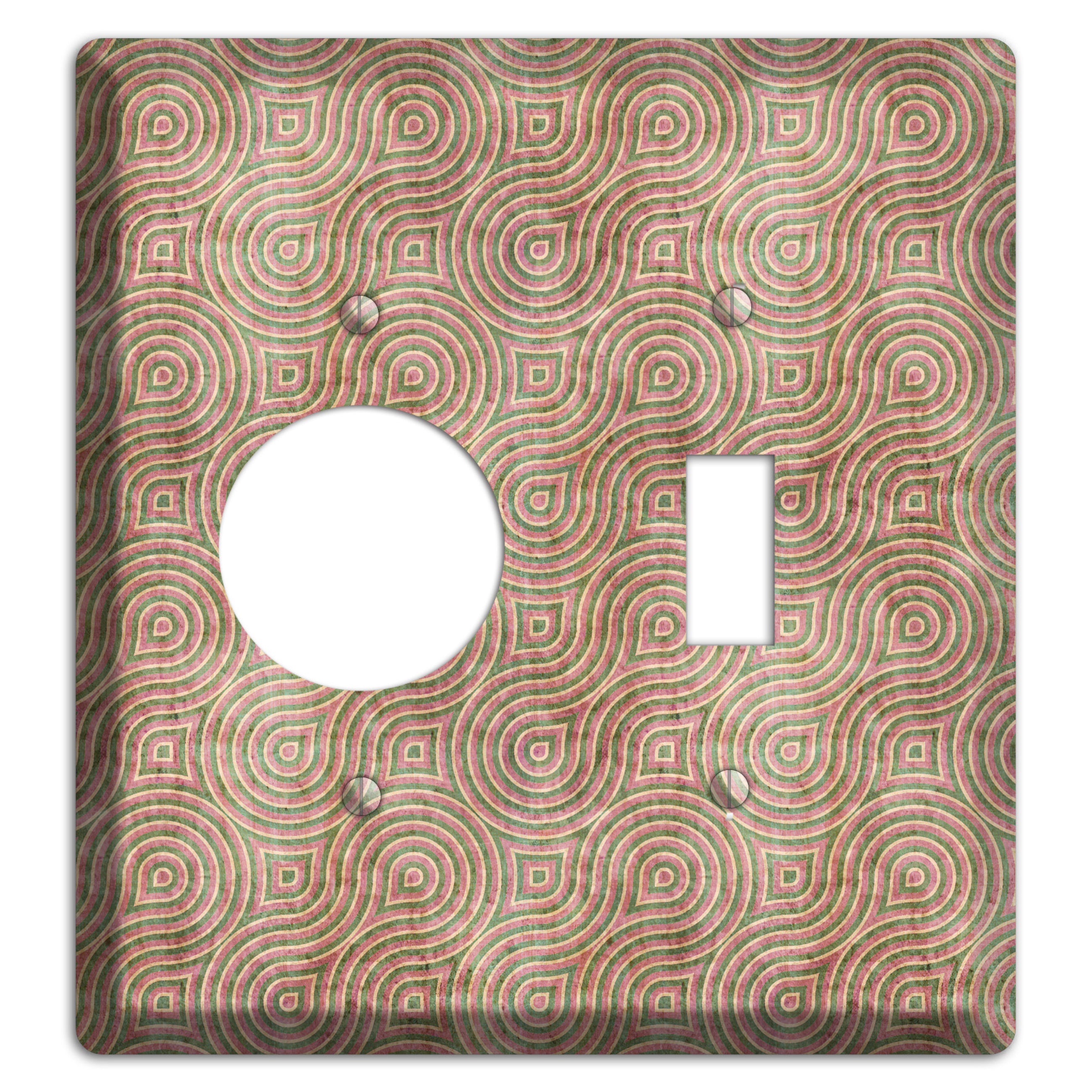 Brown Swirl Receptacle / Toggle Wallplate