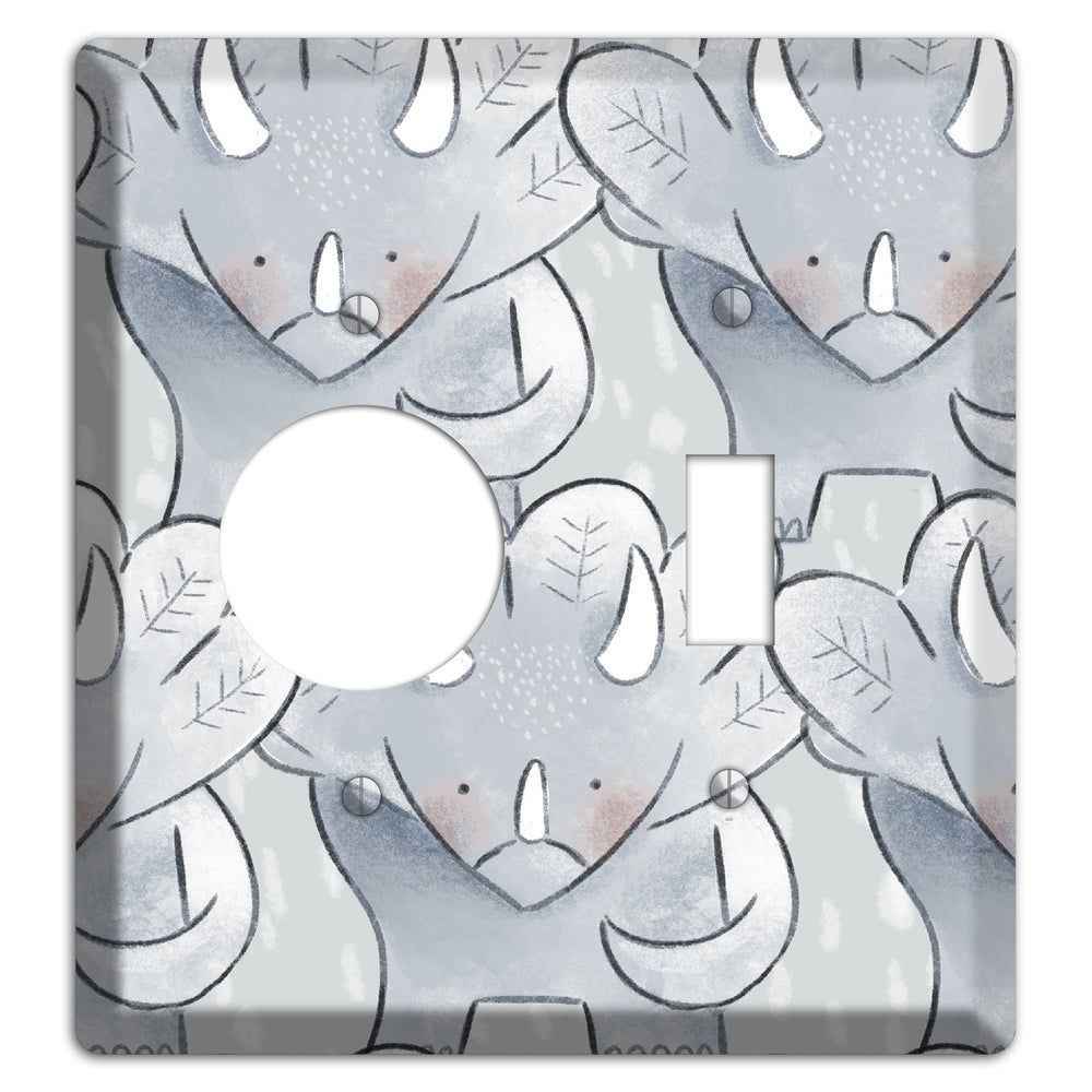 Triceratops Receptacle / Toggle Wallplate