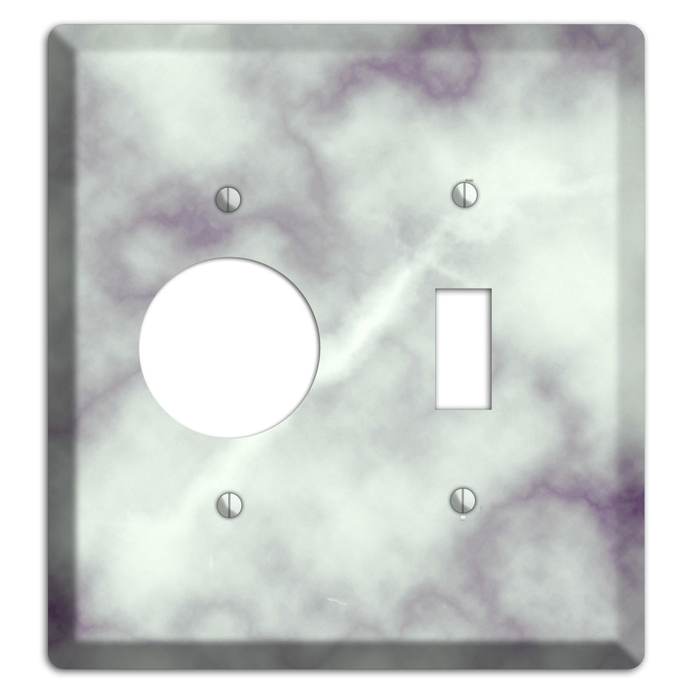 Gray Nurse Marble Receptacle / Toggle Wallplate