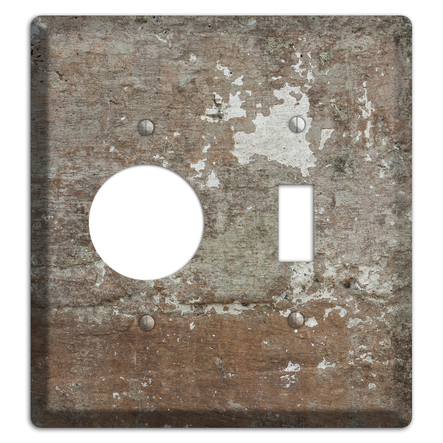 Old Concrete 11 Receptacle / Toggle Wallplate