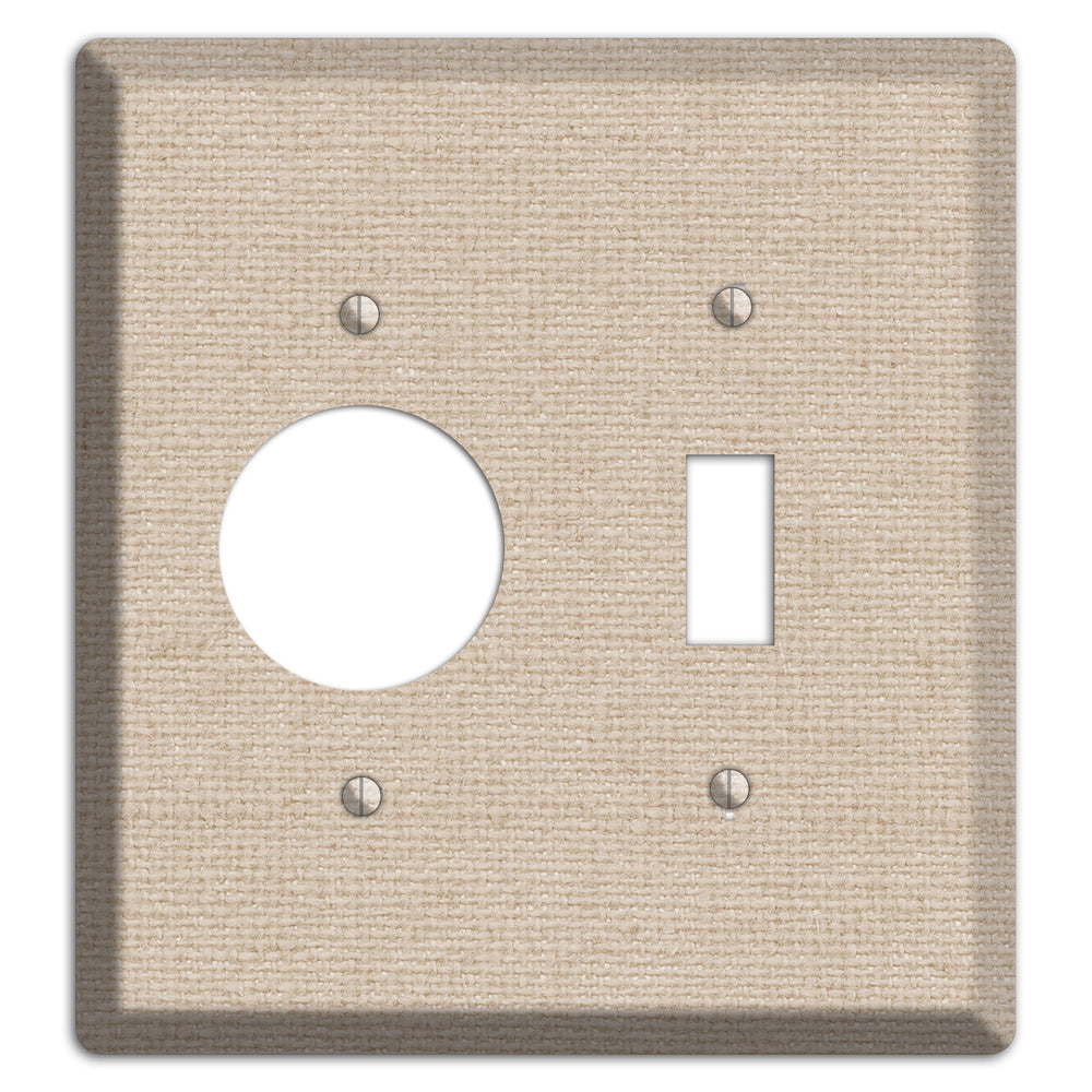 Vanilla Neutral Texture Receptacle / Toggle Wallplate