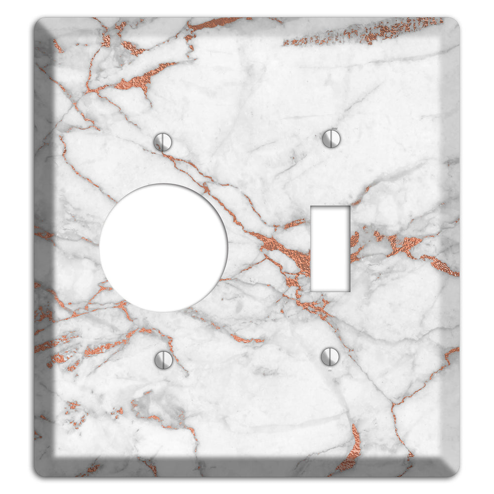 Copperfield Copper Receptacle / Toggle Wallplate