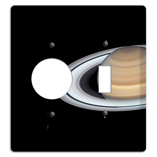 Saturn Receptacle / Toggle Wallplate