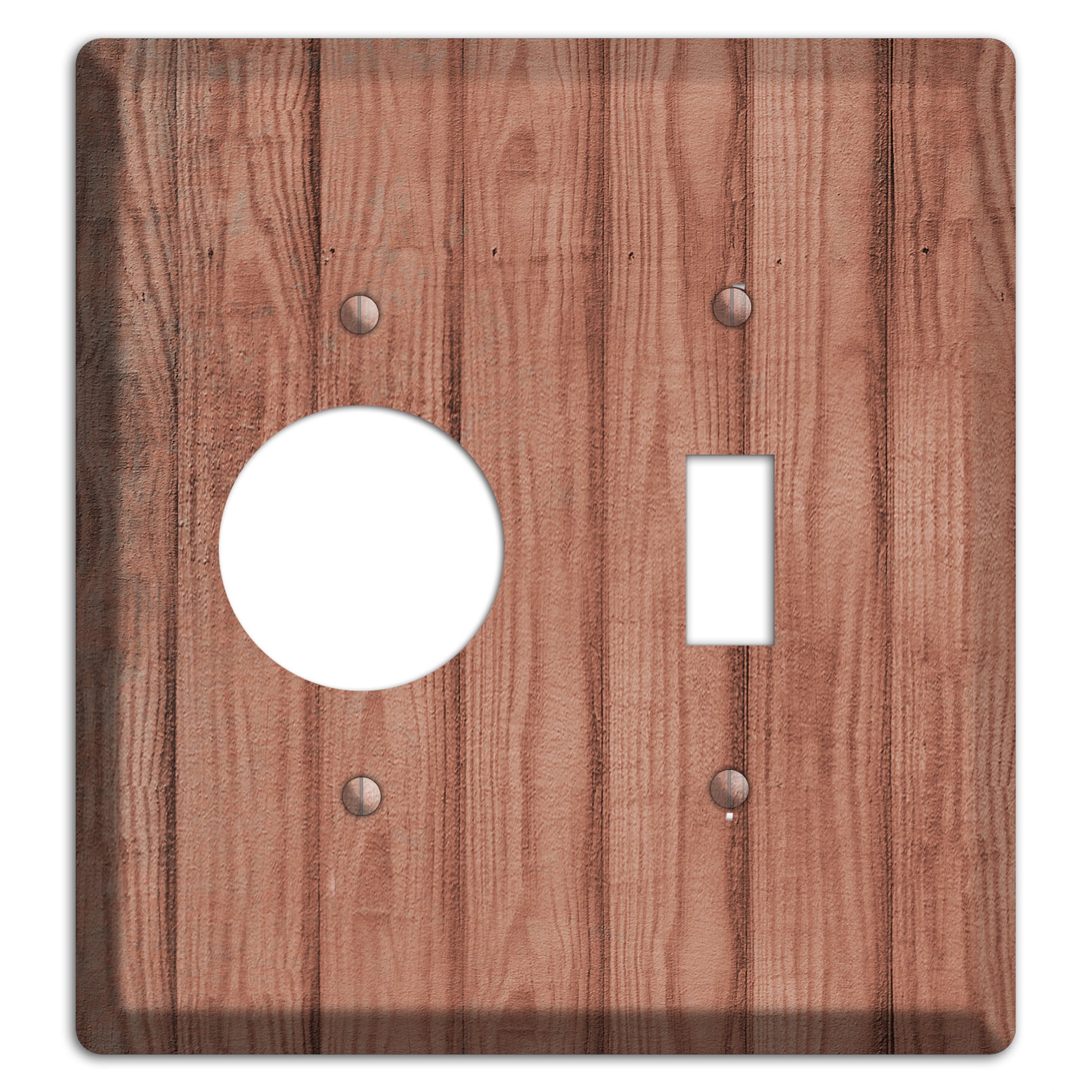 Coral Tree Weathered Wood Receptacle / Toggle Wallplate
