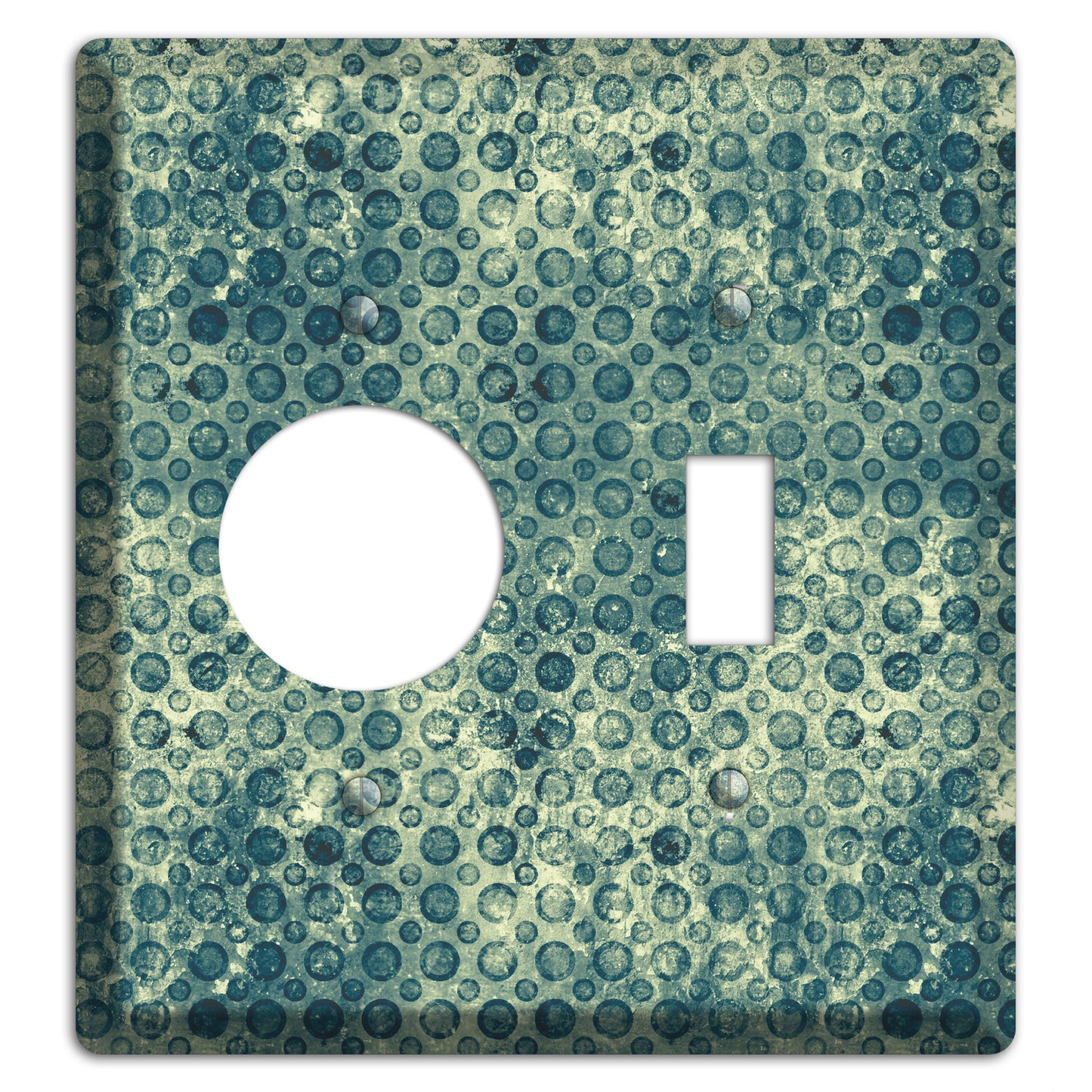 Green Circles Receptacle / Toggle Wallplate