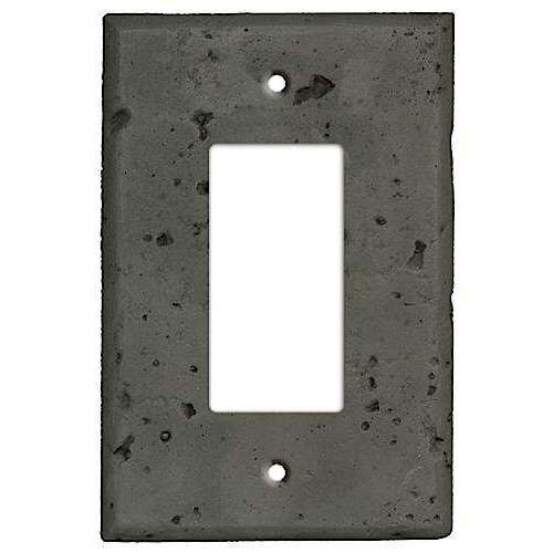Charcoal Stone Single Rocker Cover Plate