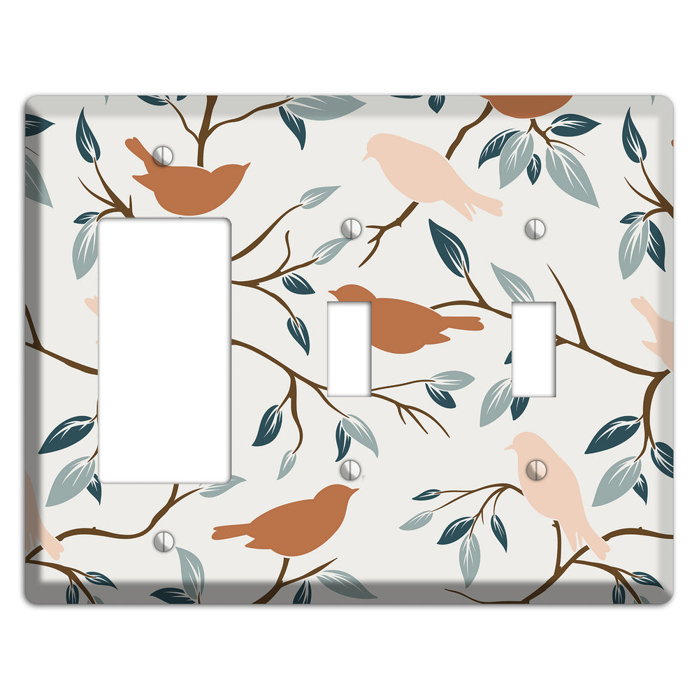 Bird Branch 1 Rocker / 2 Toggle Wallplate